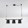 Suspension Cerrizal Écru, Noir, 3 lumières