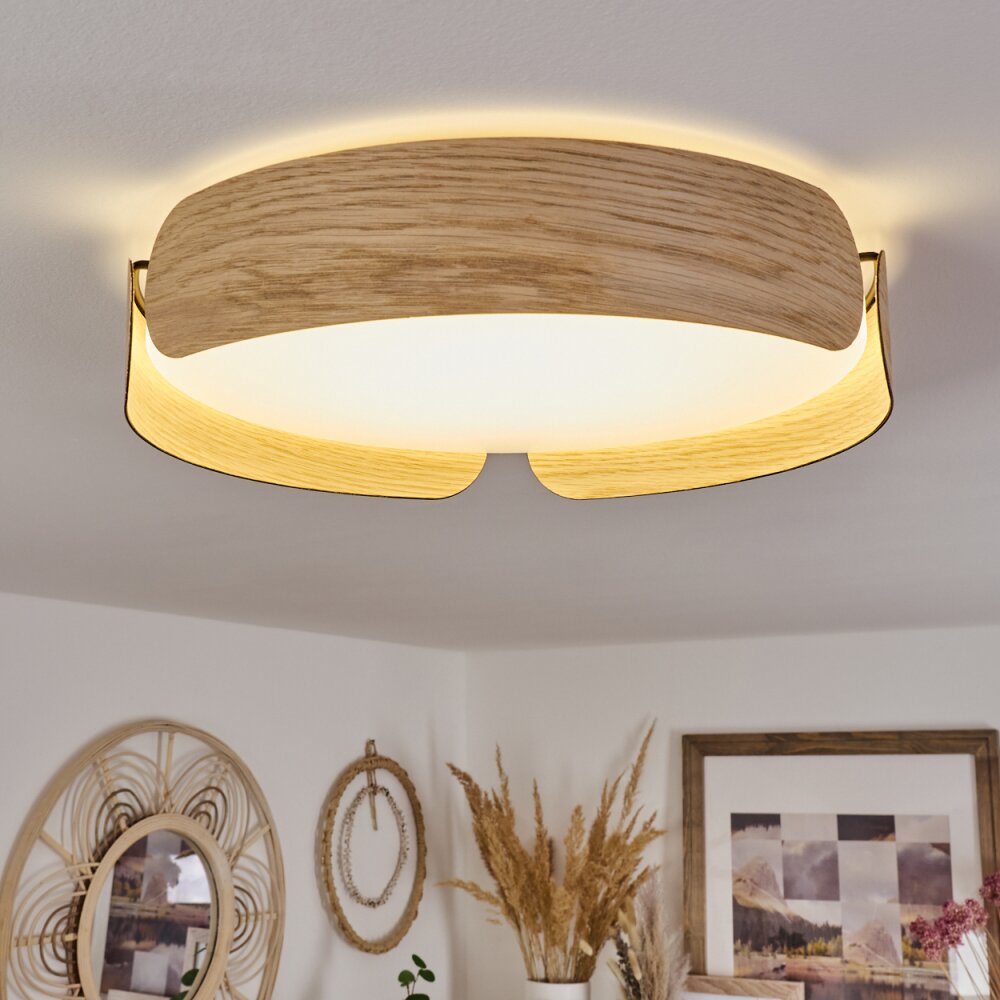 Plafonnier Fuscado LED Couleur bois, 1 lumière main product photo