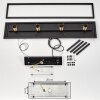 Suspension Woden Noir, 4 lumières