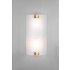 Applique murale Trio Pura Vieux laiton, 2 lumières