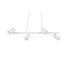 Suspension Trio MARLEY Blanc, 4 lumières