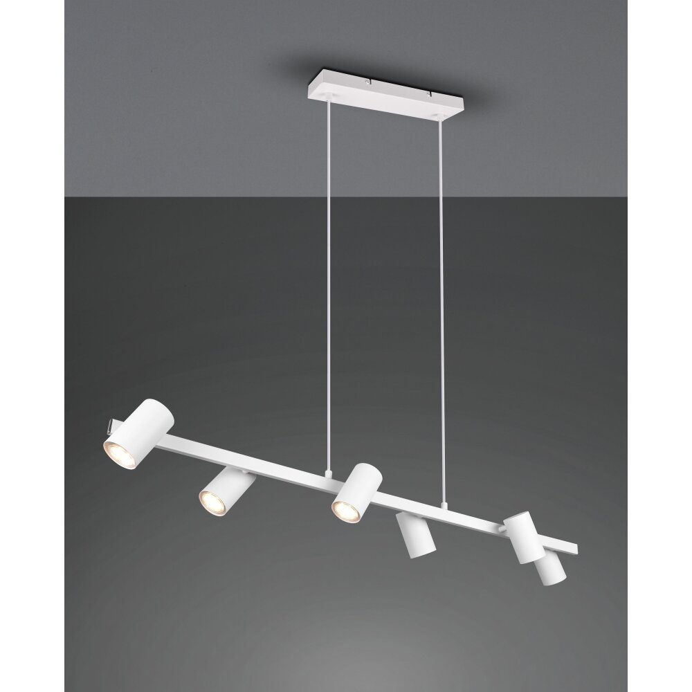 Suspension Trio MARLEY Blanc, 6 lumières main product photo