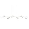 Suspension Trio MARLEY Blanc, 6 lumières
