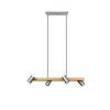 Suspension Trio MARLEY Écru, Nickel mat, 4 lumières Suspension Trio MARLEY Écru, Nickel mat, 4 lumières