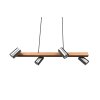 Suspension Trio MARLEY Écru, Nickel mat, 4 lumières Suspension Trio MARLEY Écru, Nickel mat, 4 lumières
