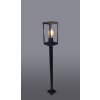 Borne lumineuse Lutec KARO Couleur bois, Noir, 1 lumière