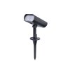 Spot de jardin Lutec GINBO LED Noir, 1 lumière, Détecteur de mouvement, Changeur de couleurs
