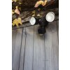Applique murale d'extérieur Lutec DRACO LED Noir, 1 lumière, Détecteur de mouvement