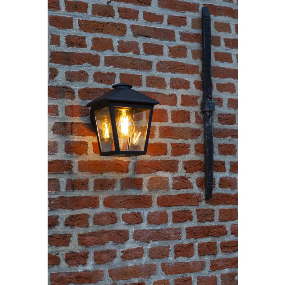 Applique murale d'extérieur Lutec ZAGO Noir, 1 lumière main product photo
