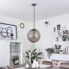 Suspension Talauta Nickel mat, 1 lumière