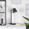 Lampe de table Cerrizal Écru, Noir, 1 lumière
