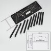 Suspension Freshwater LED Noir, 10 lumières