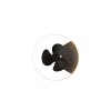 Ventilateur de plafond Reality Borgholm LED Or, Noir, 1 lumière, Télécommandes