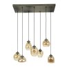 Suspension Espriella Argent Oxydé, 7 lumières