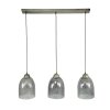 Suspension Barrancas Argent Oxydé, 3 lumières