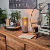 Lampe de table Tallaboa Noir, 1 lumière