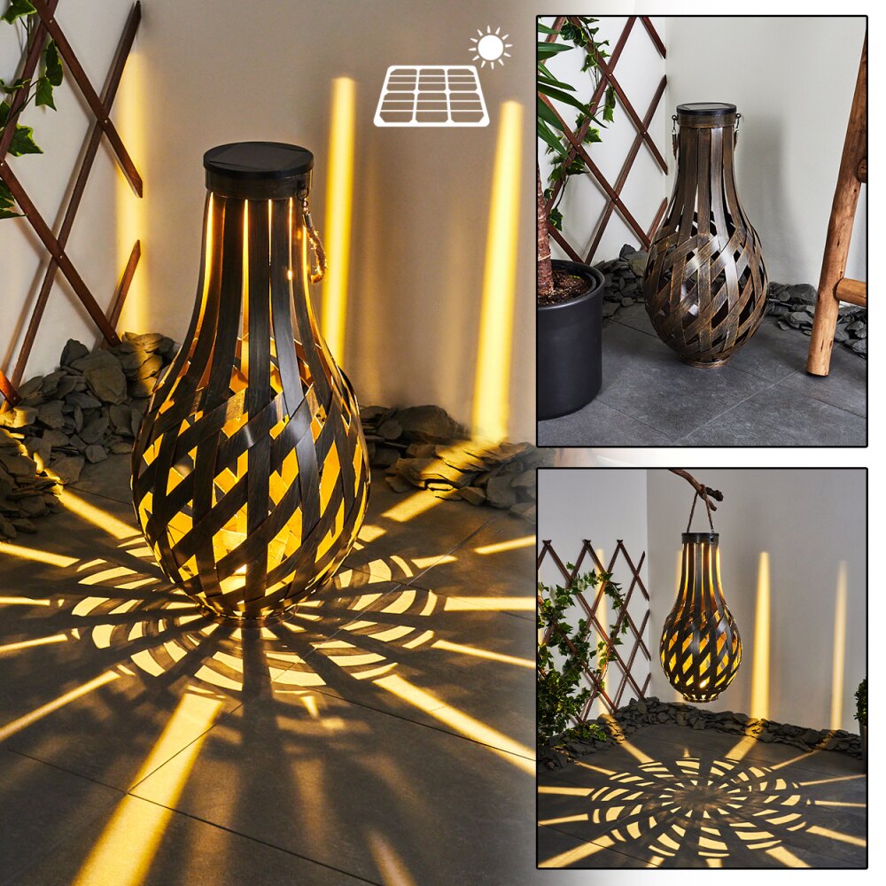 lampe solaire Soulé LED Brun, 1 lumière main product photo