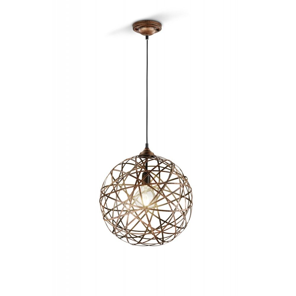 Suspension Trio JACOB Brun foncé, Cuivre, 1 lumière main product photo
