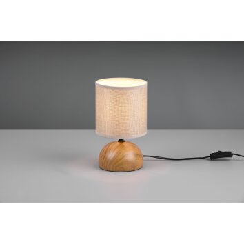Lampe de table Reality LUCI Couleur bois, 1 lumière Lampe de table Reality LUCI Couleur bois, 1 lumière