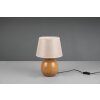 Lampe de table Reality LUXOR Couleur bois, 1 lumière