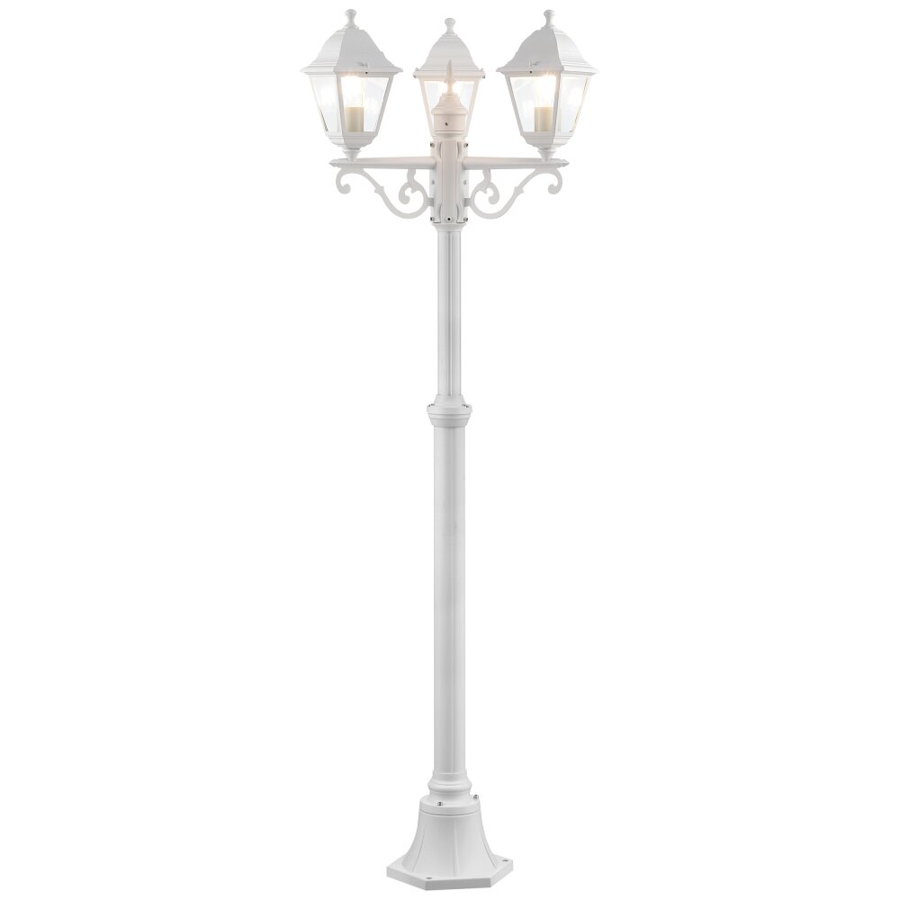 Réverbère Brilliant Nissie Blanc, 3 lumières main product photo