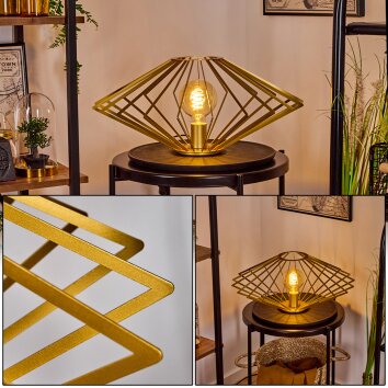 Lampe de table Larson Laiton, 1 lumière Lampe de table Larson Laiton, 1 lumière