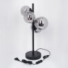Lampe de table Chehalis LED Noir, 4 lumières