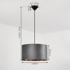 Suspension Maripi Noir, 1 lumière