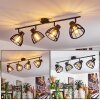 Plafonnier Kaurila Noir, 4 lumières