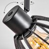 Plafonnier Kaurila Noir, 4 lumières