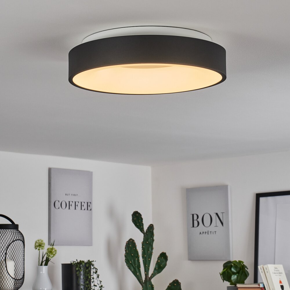 Plafonnier Playas LED Noir, Blanc, 1 lumière main product photo