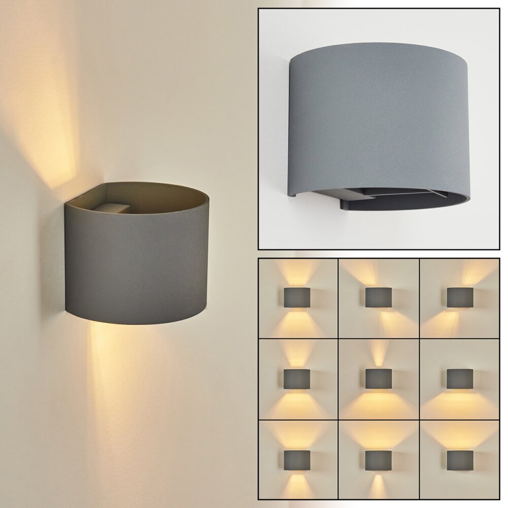 Applique murale Badajoz Gris, 1 lumière main product photo