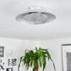 Plafonnier Merlo LED Argenté, 1 lumière