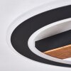 Plafonnier Katila LED Brun, Noir, 1 lumière