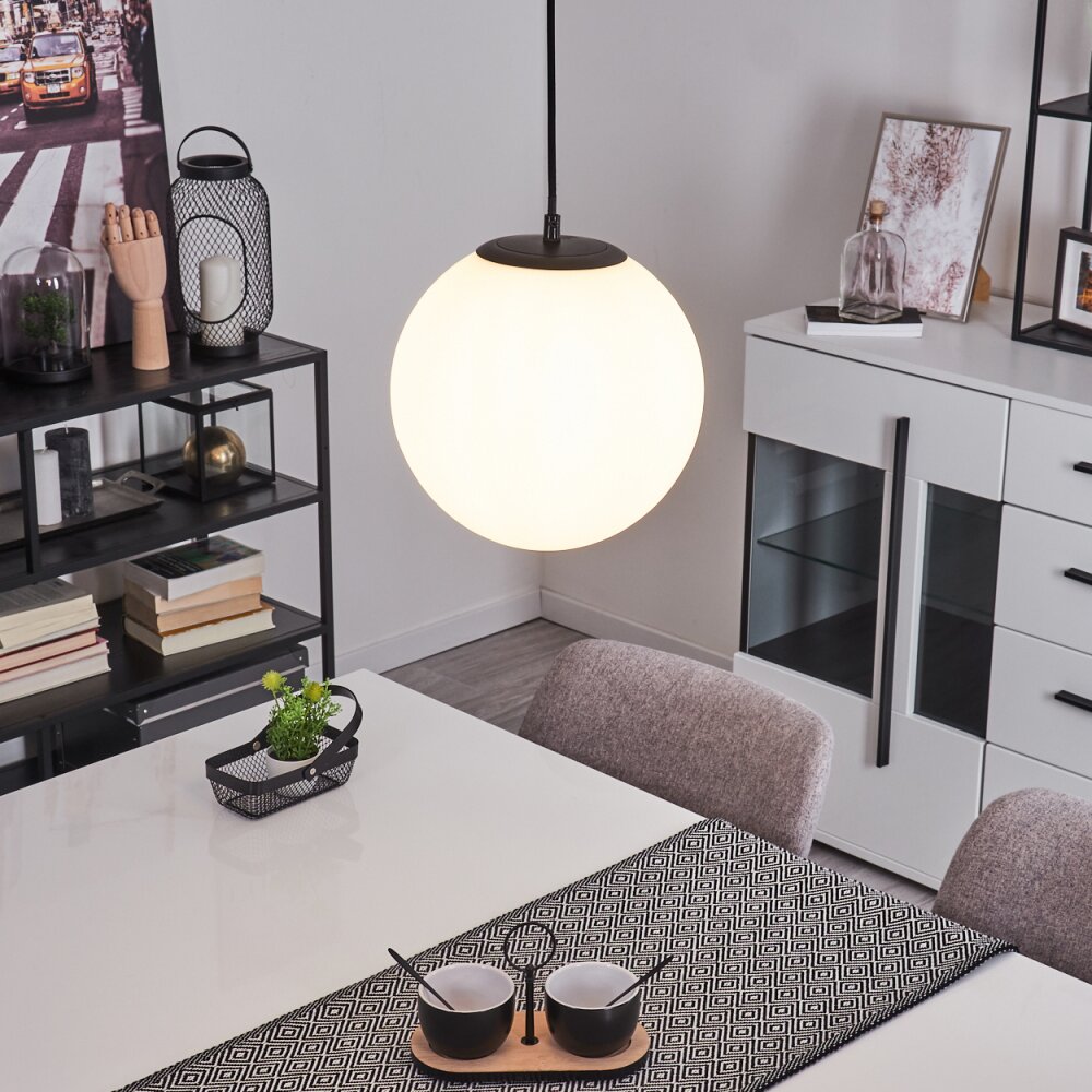 Suspension Karhia Noir, 1 lumière main product photo