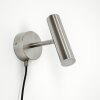 Applique murale Dalheim LED Nickel mat, 1 lumière