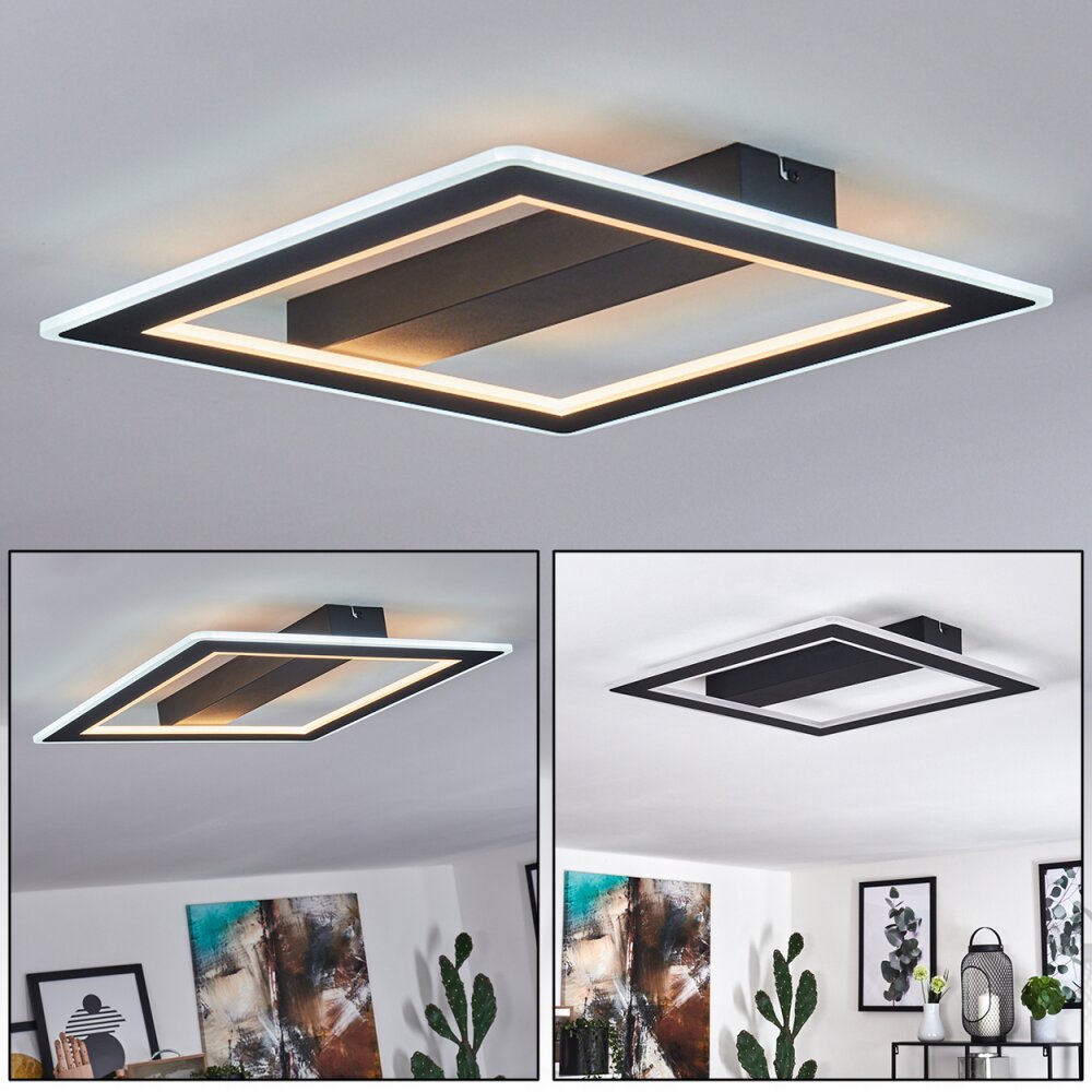 Plafonnier Katila LED Noir, 1 lumière main product photo