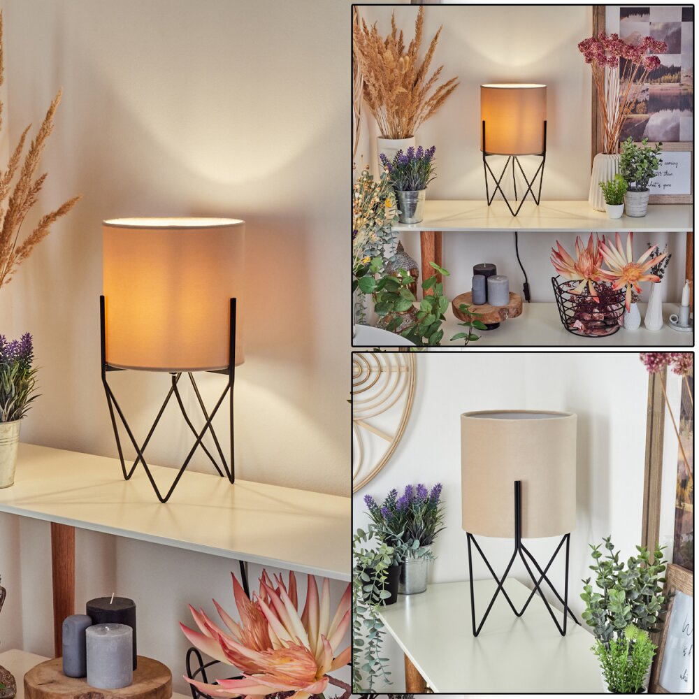 Lampe de table Hallata Noir, 1 lumière main product photo