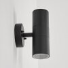 Applique murale d'extérieur Koila Noir, 2 lumières Applique murale d'extérieur Koila Noir, 2 lumières