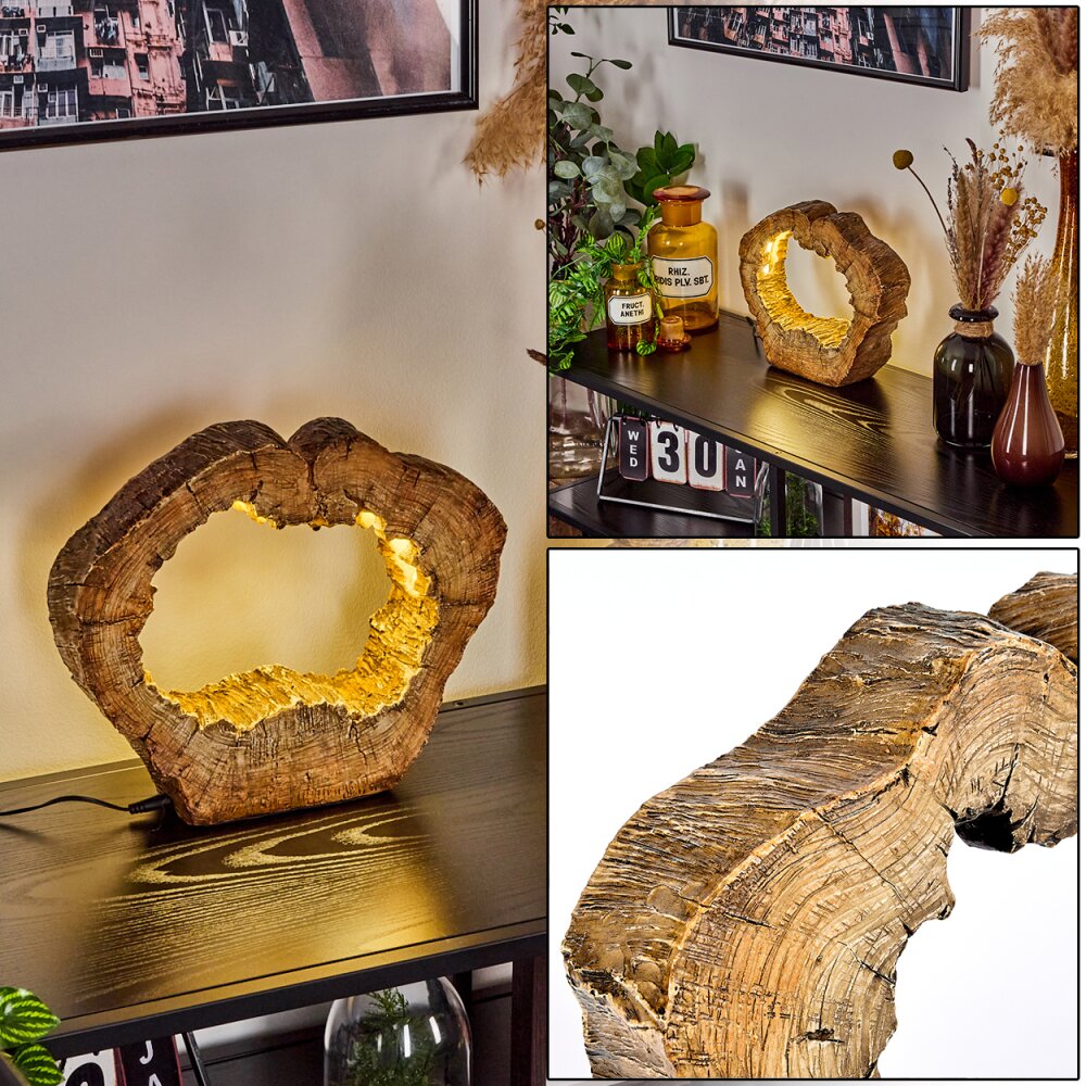 Lampe de table Hasteboda LED Brun, Couleur bois, 1 lumière main product photo