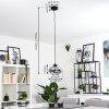 Suspension Haikala Noir, 1 lumière