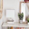 Lampe de table Berghamn Argenté, Blanc, 1 lumière