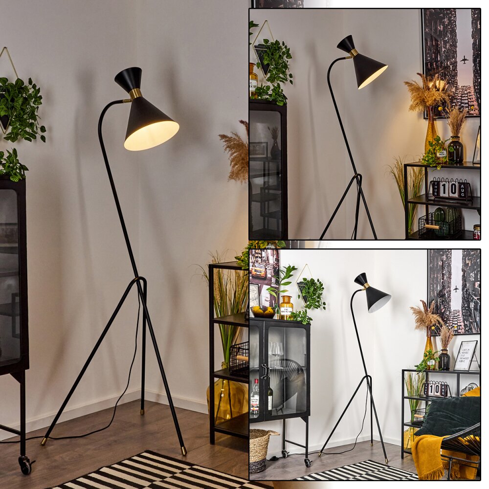 Lampadaire Rinkila Noir, 1 lumière main product photo