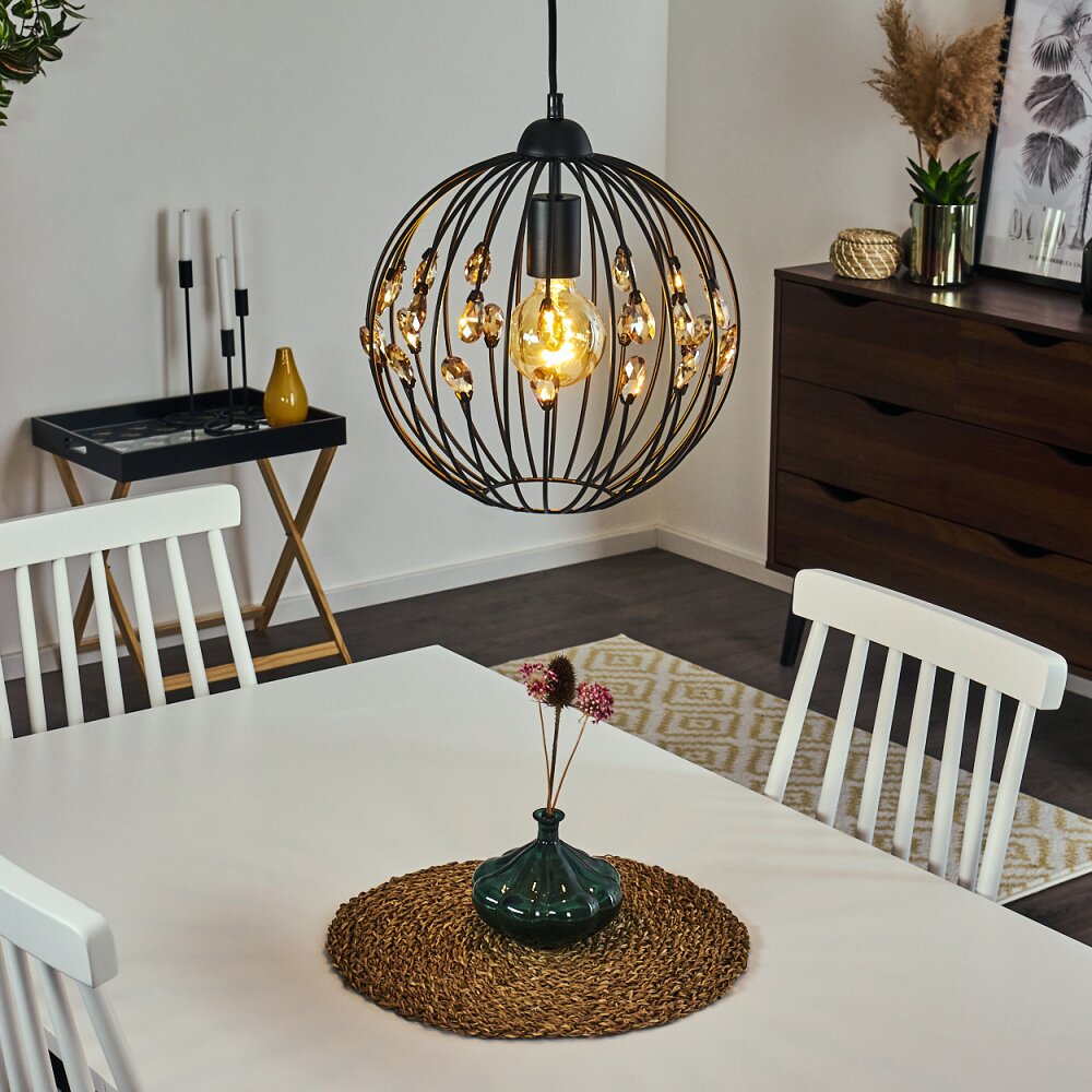 Suspension Tawasu Noir, 1 lumière main product photo