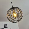 Suspension Tawasu Noir, 1 lumière