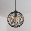 Suspension Tawasu Noir, 1 lumière