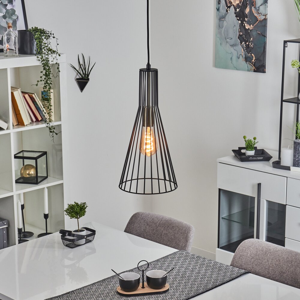 Suspension Samorinha Noir, 1 lumière main product photo