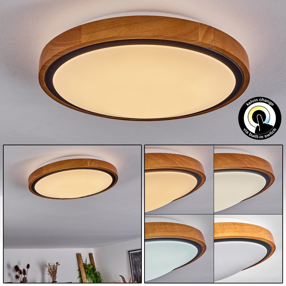 Plafonnier Sobredo LED Écru, Noir, Blanc, 1 lumière main product photo