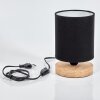 Lampe de table Chiuvi Écru, Noir, 1 lumière