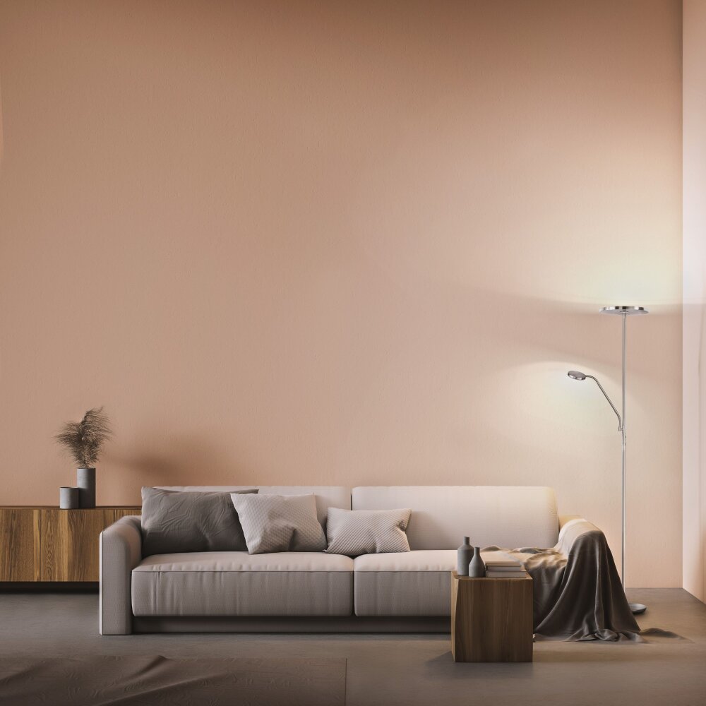 Lampadaire FHL easy Fabi LED Nickel mat, 1 lumière main product photo